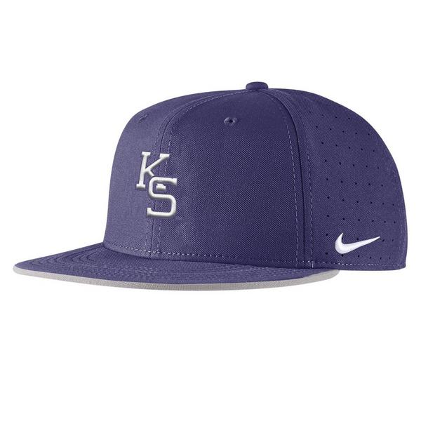 Kansas State Wildcats Nike Onfield Baseball Fitted Hat 7 5/8 Purple