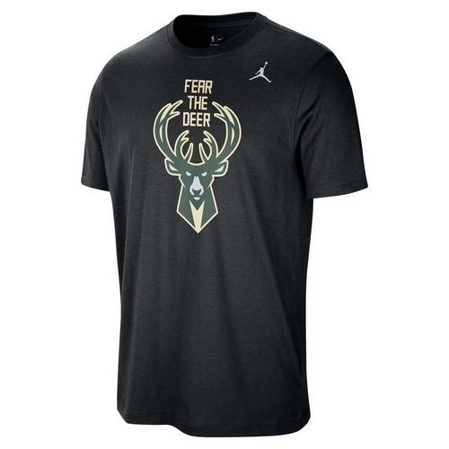 Jordan Milwaukee Bucks Statement Logo T-Shirt - Primary Image