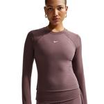 Women's Nike Sportswear Chill Knit Ribbed Long Sleeve Shirt - Thumbnail 3 of 4