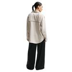 Women's Nike Sportswear Oversized Satin Long Sleeve Button Up Shirt - Thumbnail 2 of 4