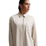 Women's Nike Sportswear Oversized Satin Long Sleeve Button Up Shirt - Thumbnail 3 of 4