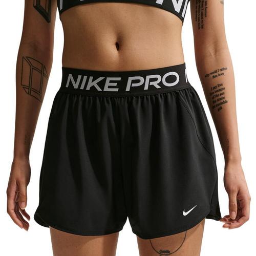 Women's Nike Mid-Rise Brief-Lined Pro Woven Shorts - Primary Image