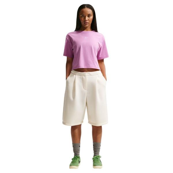 Women's Nike Sportswear Loose Cropped T-Shirt Medium Lt Magenta