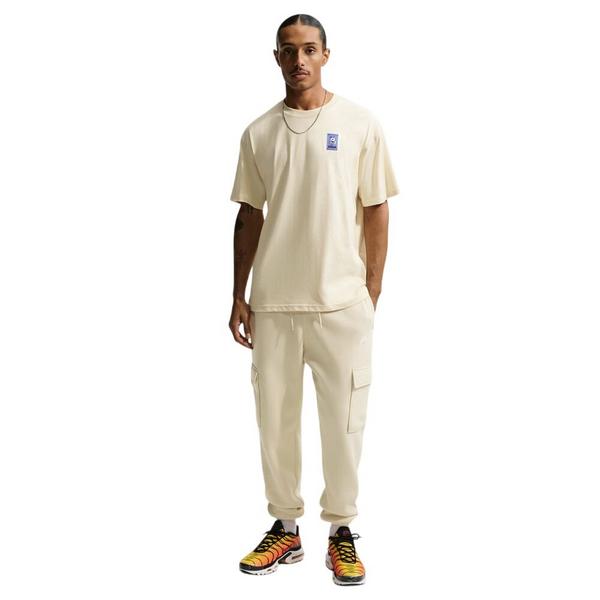 Men's Nike Club Fleece Cargo Sweatpants 2XLarge Lt Khaki/Lt Khaki/White Regular