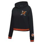 Pro Standard Women's Baltimore Orioles Mash Up Rib Fleece Cropped Hoodie - Thumbnail 1 of 2