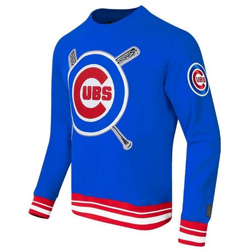 Pro Standard Chicago Cubs Mash Up Rib Fleece Crew - Primary Image