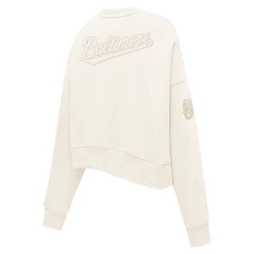 Pro Standard Women's Baltimore Orioles Neutral Fleece Crew - Primary Image