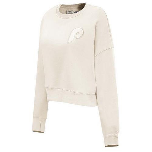 Pro Standard Women's Philadelphia Phillies Retro Neutral Fleece Crew - Primary Image
