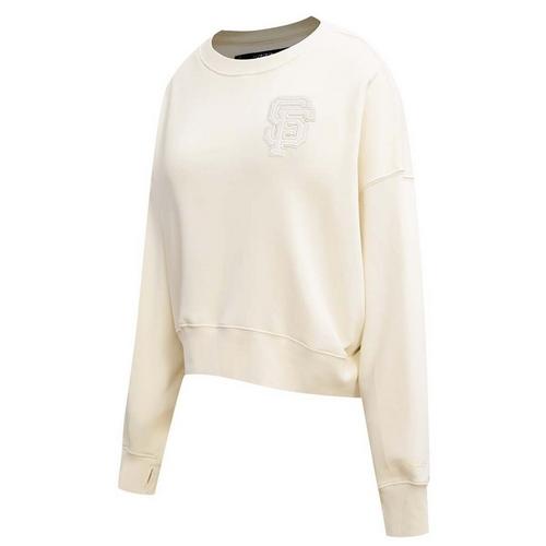 Pro Standard Women's San Francisco Giants Neutral Fleece Crew - Primary Image