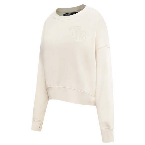 Pro Standard Women's Tampa Bay Rays Neutral Fleece Crew - Primary Image