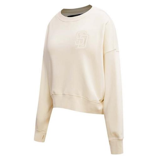 Pro Standard Women's San Diego Padres Neutral Fleece Crew - Primary Image