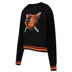 Pro Standard Women's Baltimore Orioles Mash Up Rib Fleece Crew - Thumbnail 1 of 2