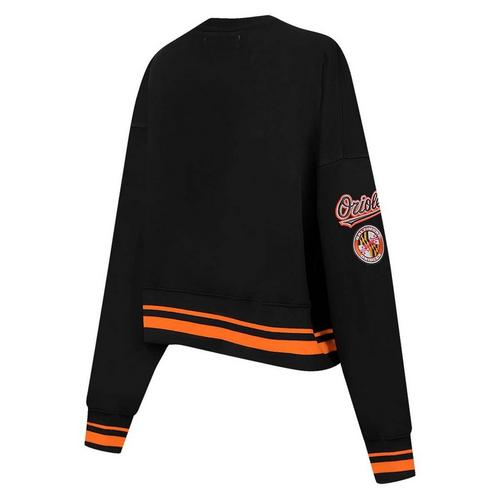 Pro Standard Women's Baltimore Orioles Mash Up Rib Fleece Crew - Primary Image