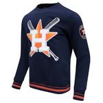 Pro Standard Houston Astros Mash Up Rib Fleece Crew - Thumbnail 1 of 2