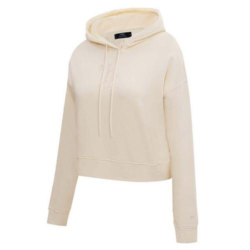 Pro Standard Women's Tampa Bay Rays Neutral Cropped Fleece Hoodie - Primary Image