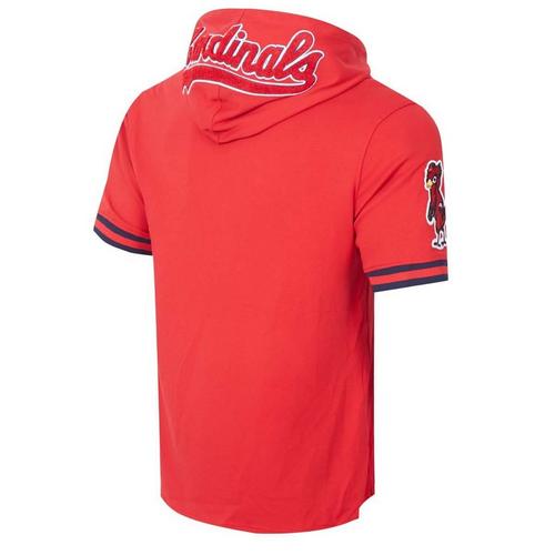 Pro Standard St. Louis Cardinals Classic Chenille Short Sleeve Hoodie - Primary Image