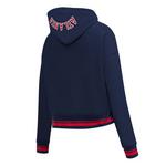 Pro Standard Women's Atlanta Braves Mash Up Rib Fleece Hoodie - Thumbnail 2 of 2