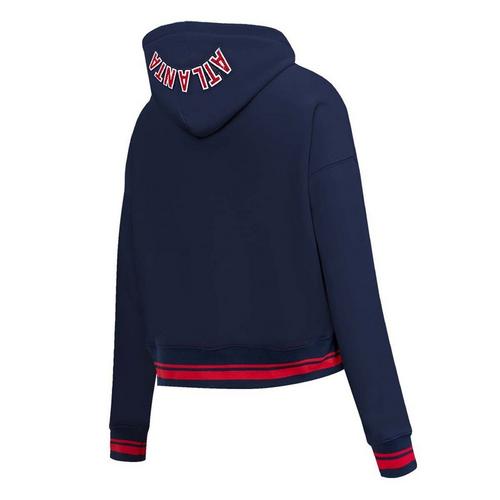 Pro Standard Women's Atlanta Braves Mash Up Rib Fleece Hoodie - Primary Image