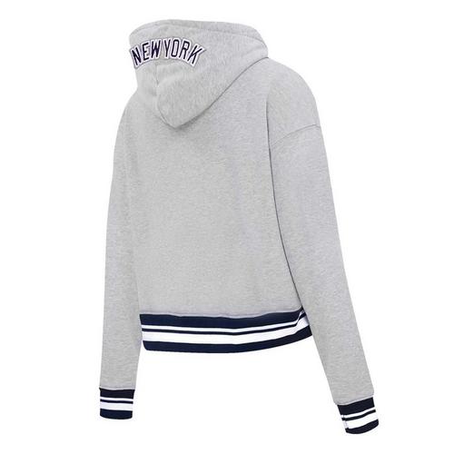 Pro Standard New York Yankees Mash Up Rib Fleece Cropped Hoodie - Primary Image