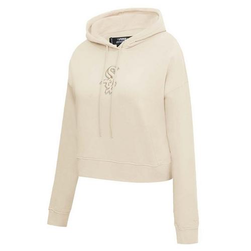Pro Standard Chicago White Sox Neutral Cropped Fleece Hoodie - Primary Image