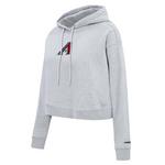 Pro Standard Women's Arizona Diamondbacks Classic Cropped Fleece Hoodie - Thumbnail 1 of 2