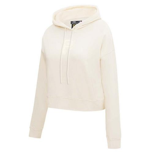 Pro Standard Women's Pittsburgh Pirates Neutral Cropped Fleece Hoodie - Primary Image