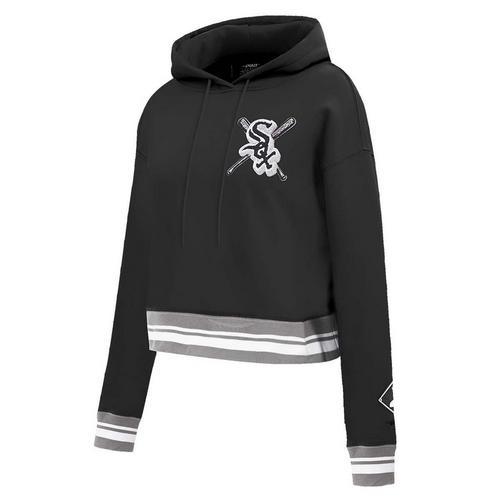 Pro Standard Women's Chicago White Sox Mash Up Rib Fleece Cropped Hoodie - Primary Image