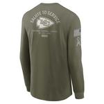 Nike Kansas City Chiefs 2025 Salute To Service Long Sleeve T-Shirt - Thumbnail 2 of 2