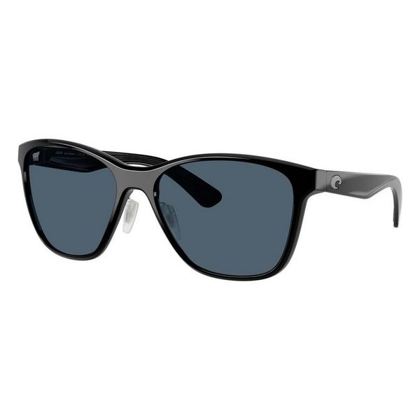 Women's Costa Del Mar Luna Nueva Polarized Sunglasses Black/Gray 580 Polycarbonate