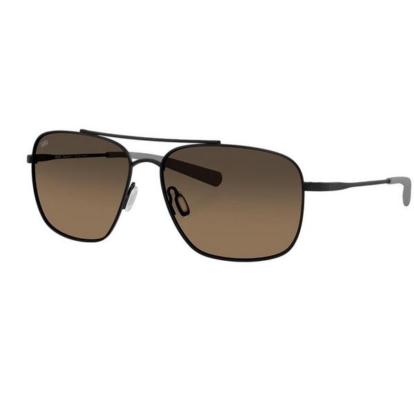 Men's Costa Del Mar Canaveral Polarized Sunglasses Satin Black/Copper Gradient 580 Glass