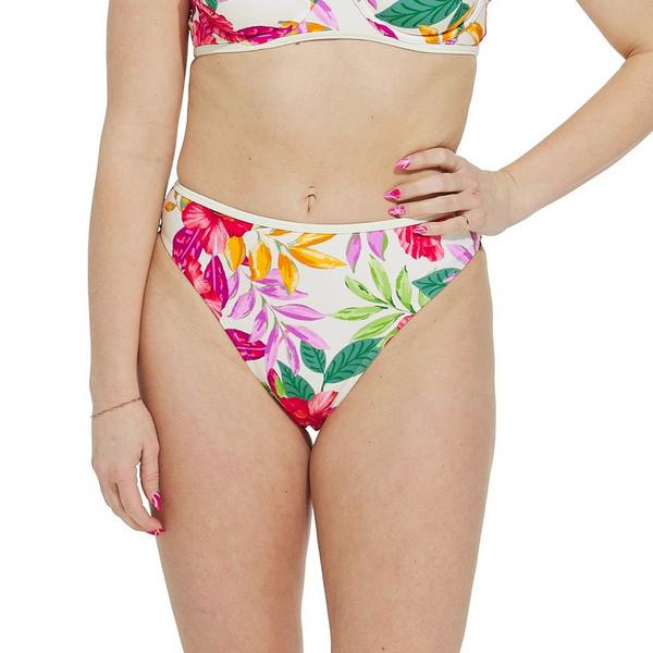 Women's Cupshe Binding High Waist Swim Bottoms Contemporary Medium Multi