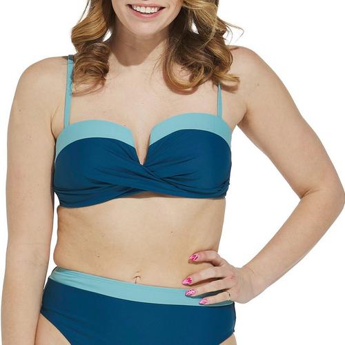 Women's Cupshe Wrap Front Bandeau Swim Bikini Top - Primary Image
