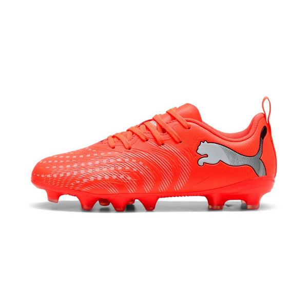 Kids' Puma Future 9 Play FG/AG Firm Ground & Artificial Grass Molded Soccer Cleats Little 12Y Glowing Red/White/Black