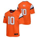 Nike Kids' Denver Broncos Bo Nix #10 2024 Draft Pick Jersey - Thumbnail 1 of 3