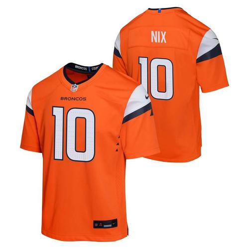 Nike Kids' Denver Broncos Bo Nix #10 2024 Draft Pick Jersey - Primary Image