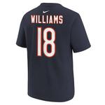 Nike Kids' Chicago Bears Caleb Williams #18 Draft Name & Number T-Shirt - Thumbnail 1 of 2