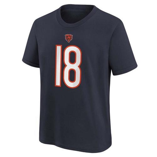 Nike Kids' Chicago Bears Caleb Williams #18 Draft Name & Number T-Shirt - Primary Image