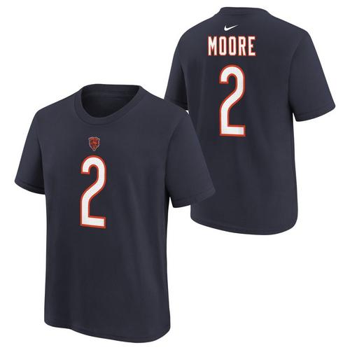 Nike Kids' Chicago Bears DJ Moore #2 Name & Number T-Shirt - Primary Image