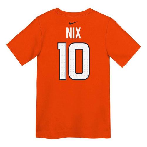 Nike Kids' Denver Broncos Bo Nix #10 FUSE Name & Number T-Shirt - Primary Image