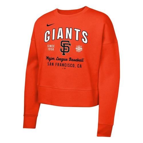 Nike Kids' Girls' San Francisco Giants Crew Crop - Primary Image