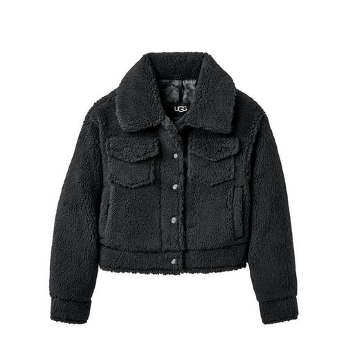 Women's UGG Frankie Short Trucker Button Up Fleece Jacket - Primary Image