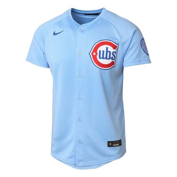 Kids' Chicago Cubs Nike 2nd Alternate Jersey Small Cobalt