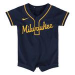 Genuine Stuff Baby Milwaukee Brewers Romper Jersey - Thumbnail 1 of 3