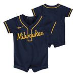 Genuine Stuff Baby Milwaukee Brewers Romper Jersey - Thumbnail 3 of 3