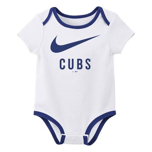 Nike Baby Chicago Cubs 3pk Creeper Onesie Set - Primary Image