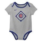 Nike Baby Chicago Cubs 3pk Creeper Onesie Set - Thumbnail 4 of 4