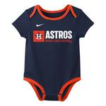 Nike Baby Houston Astros 3pk Creeper Onesie Set - Thumbnail 2 of 4
