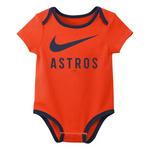 Nike Baby Houston Astros 3pk Creeper Onesie Set - Thumbnail 3 of 4