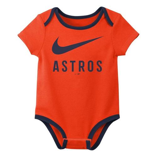 Nike Baby Houston Astros 3pk Creeper Onesie Set - Primary Image