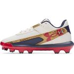 Little Kids' Under Armour Harper 10 RM Jr. LE USA Low Molded Baseball Cleats - Thumbnail 2 of 5